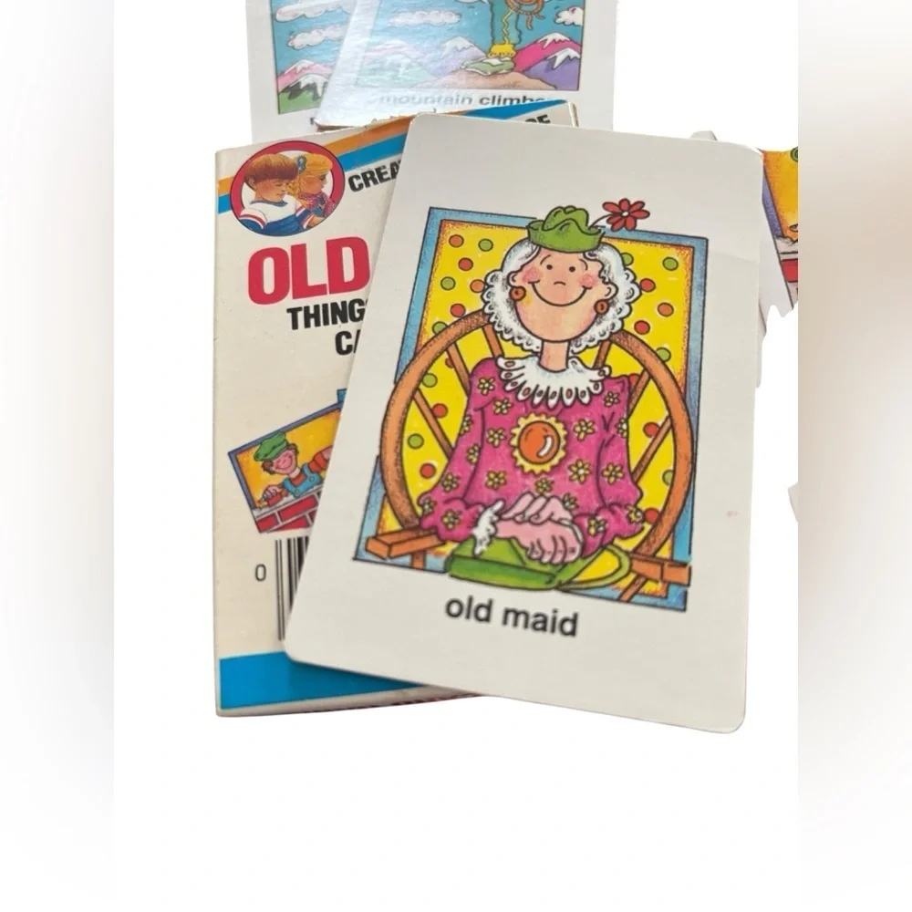 Lot 2 VTG 1986 Creative Guidance Childrens Games Old Maid Go Fish Cards IN Box